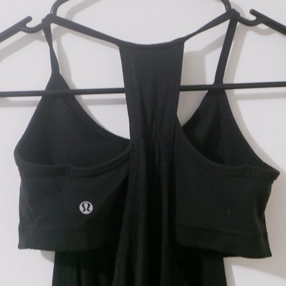 Classic Lululemon Black Tank with Built In Bra - Picture 1 of 4